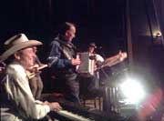 Recording at the Uptown Theatre in Marble Falls, TX with Fabrizioo Poggia and Chicken Mambo--and special guest accordion legend Flaco Jimenez of the Texas Tornados
